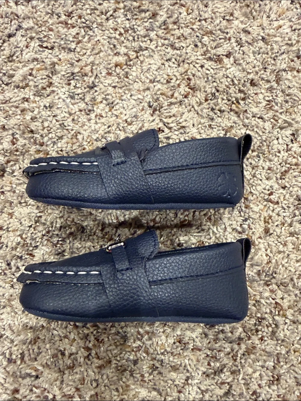 Lucky Brand Navy Baby Loafer Crib Shoes